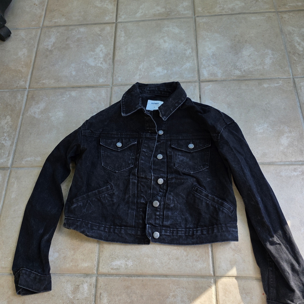 Old Navy Black Denim Jean Jacket